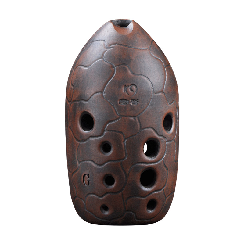 Ocarina Ceramic - 10 Holes Pottery Xun F Tone