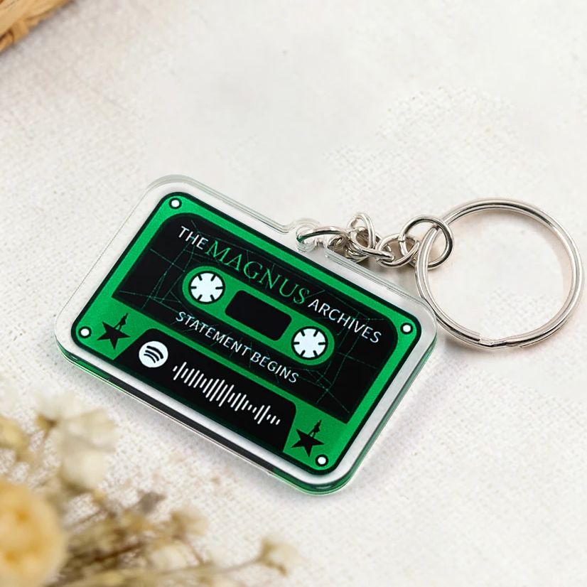 Audio Horror Music - The Magnus Archives Cassette Keychain Statement