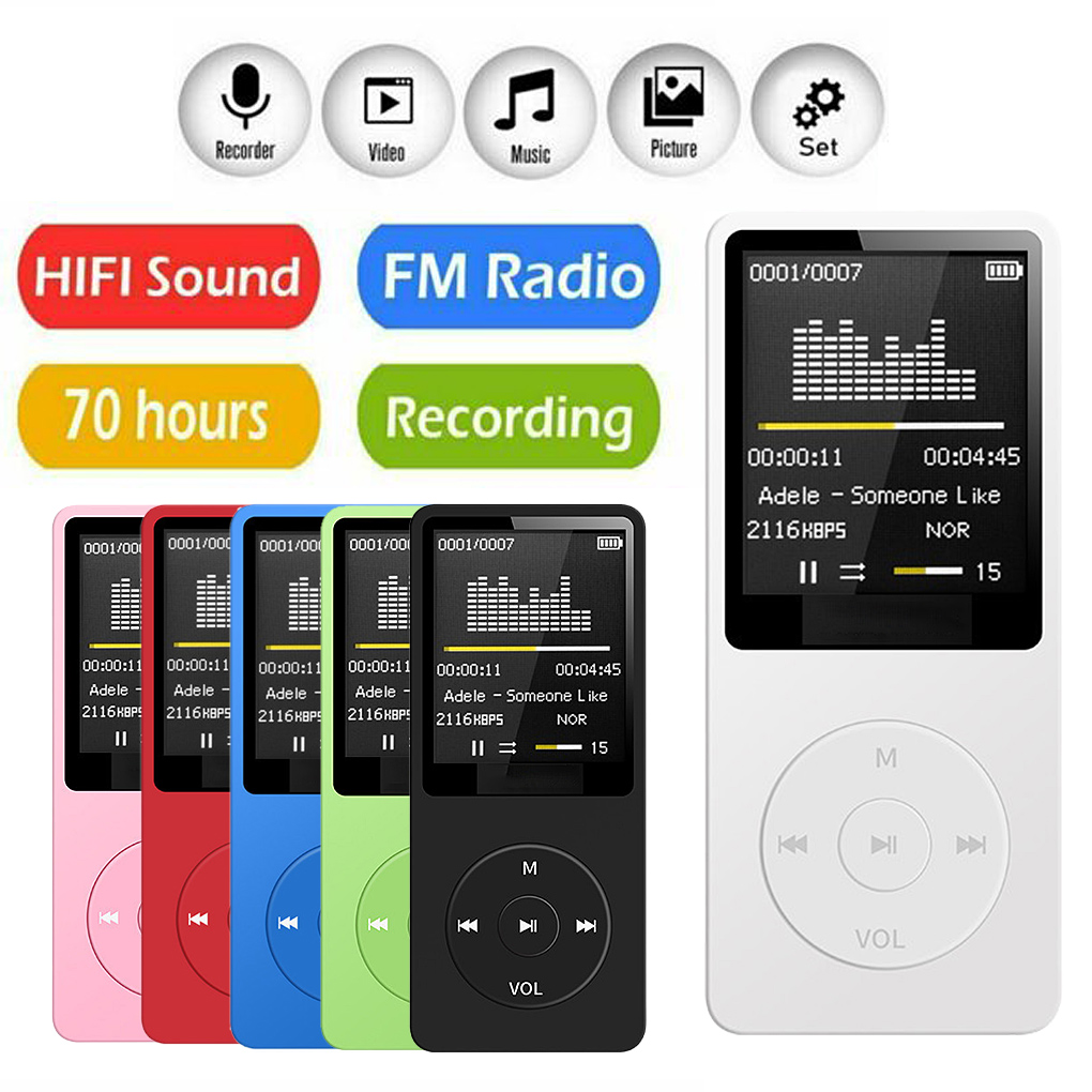 Portable MP3 Player Rechargeab - Audio Music Recorder 评论和价格