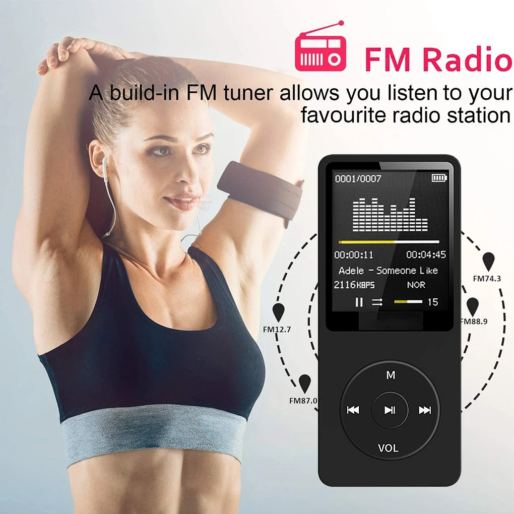 Portable MP3 Player Rechargeab - Audio Music Recorder 评论和价格