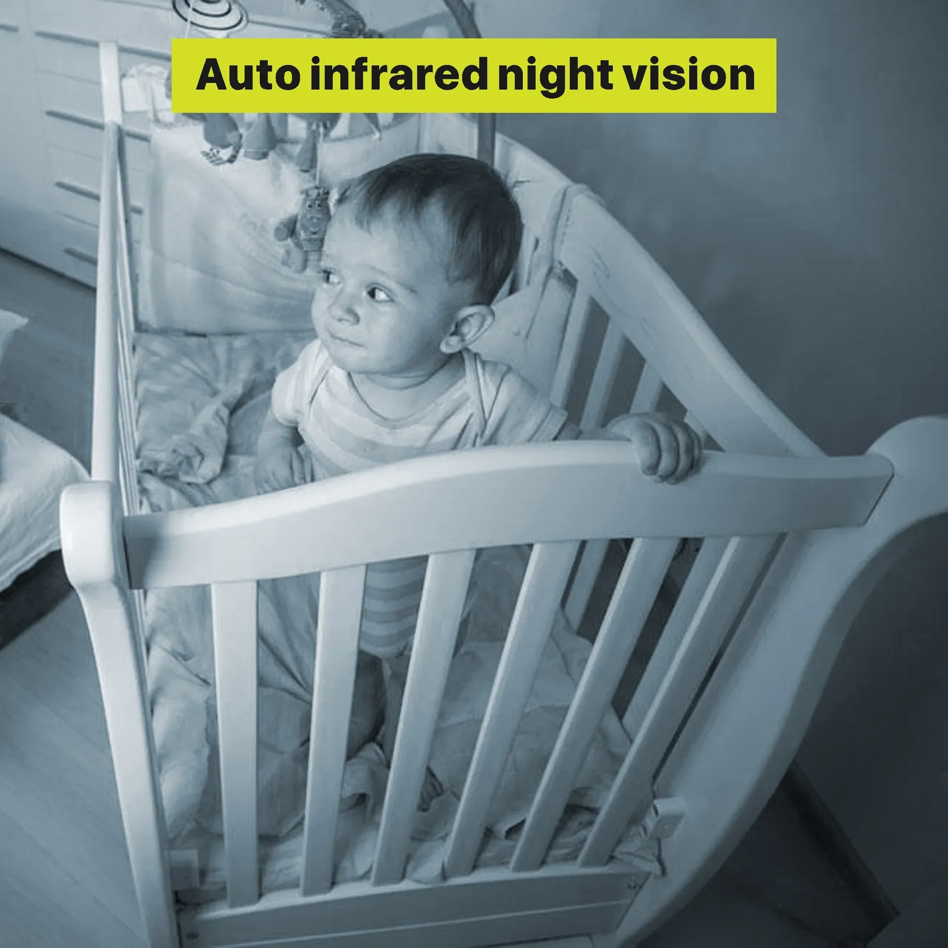 5.0 Inch Video Baby Monitor Wi - Audio Music Kids 评论和价格