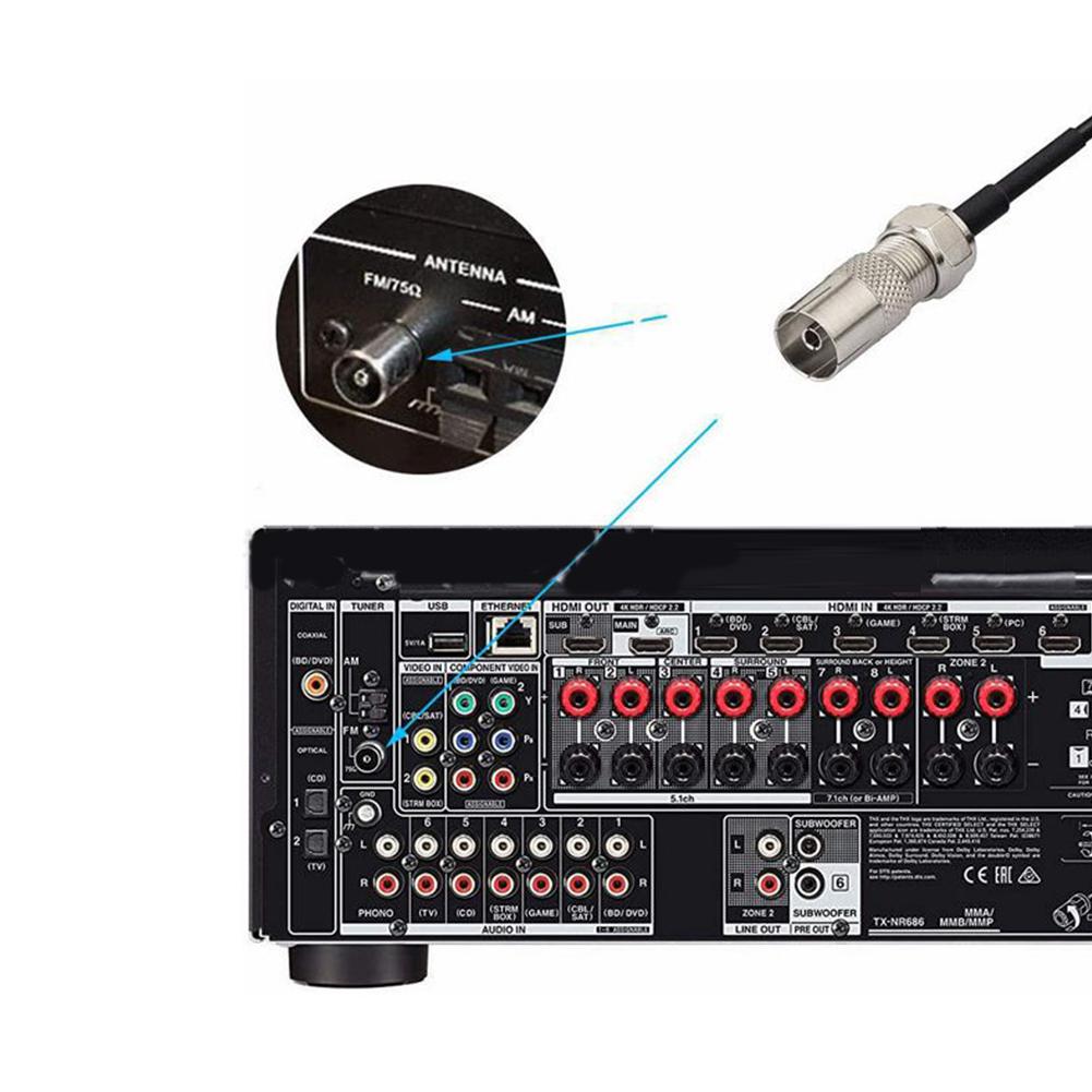FM Radio Antenna FM Dipole Ant - Audio Music System For Home 评论和价格