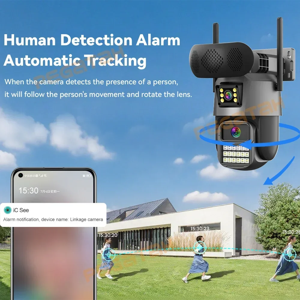 8MP Outdoor Security Camera wi - Audiovision Music Player 评论和价格