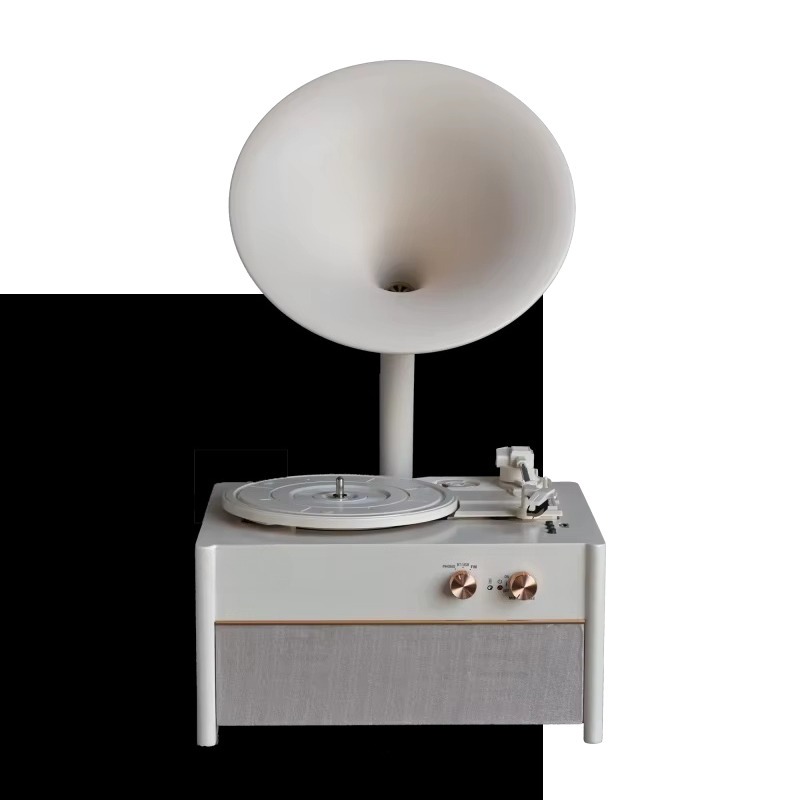 Elegant White Vinyl Record Pla - Audio Music Player Pc 评论和价格