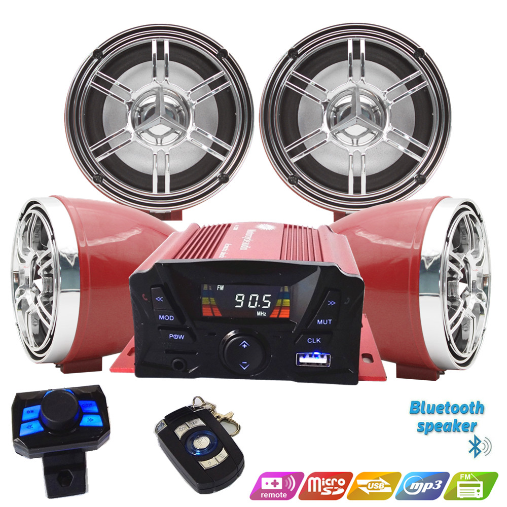12V 4 Channel UTV ATV Golf Car - Audio Music Free Mp3 评论和价格