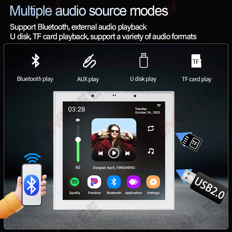 Home WIFI Smart Audio Wall Amp - Audio Music System For Home 评论和价格