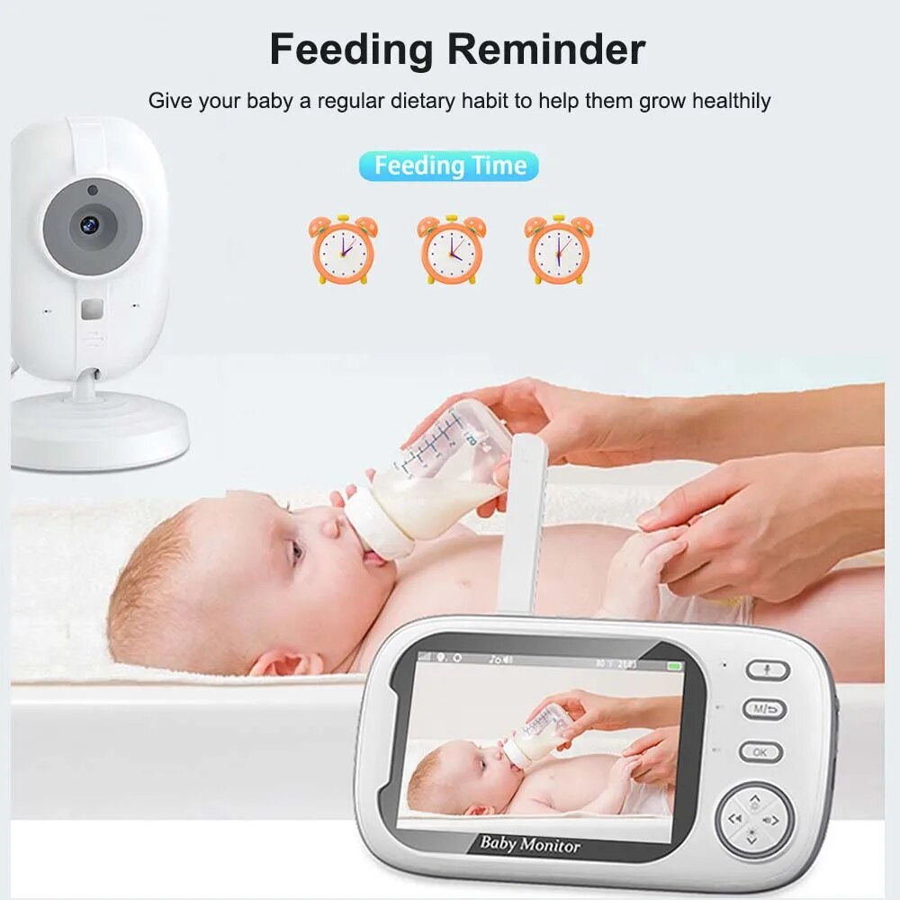 3.5'' Video Baby Monitor 2.4G  - Audio Music Kids 评论和价格