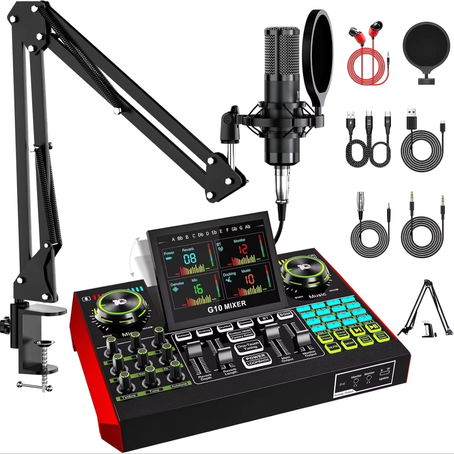 Tenlamp G10 Live Streaming Aud - Audio Music Recorder 评论和价格