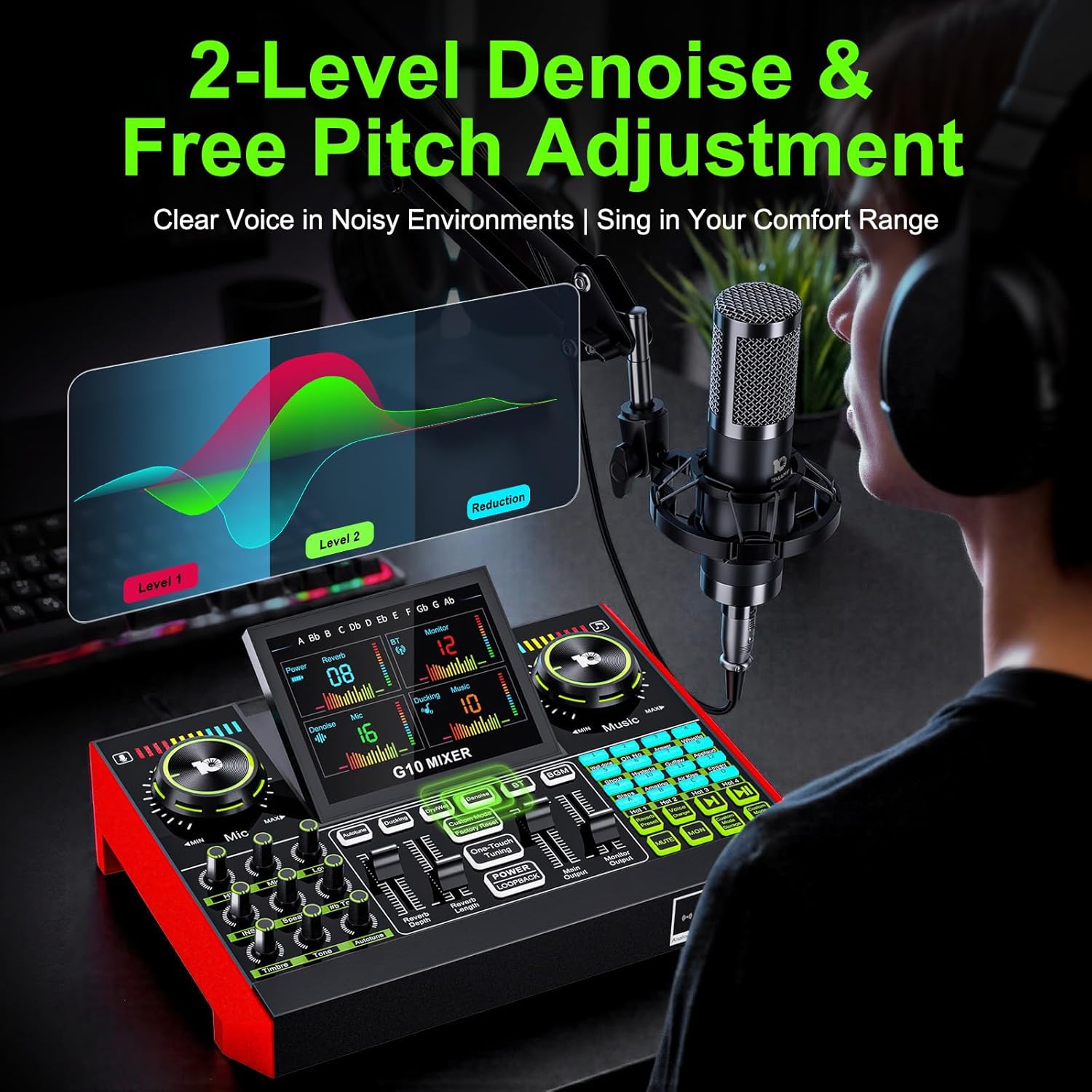 Tenlamp G10 Live Streaming Aud - Audio Music Recorder 评论和价格