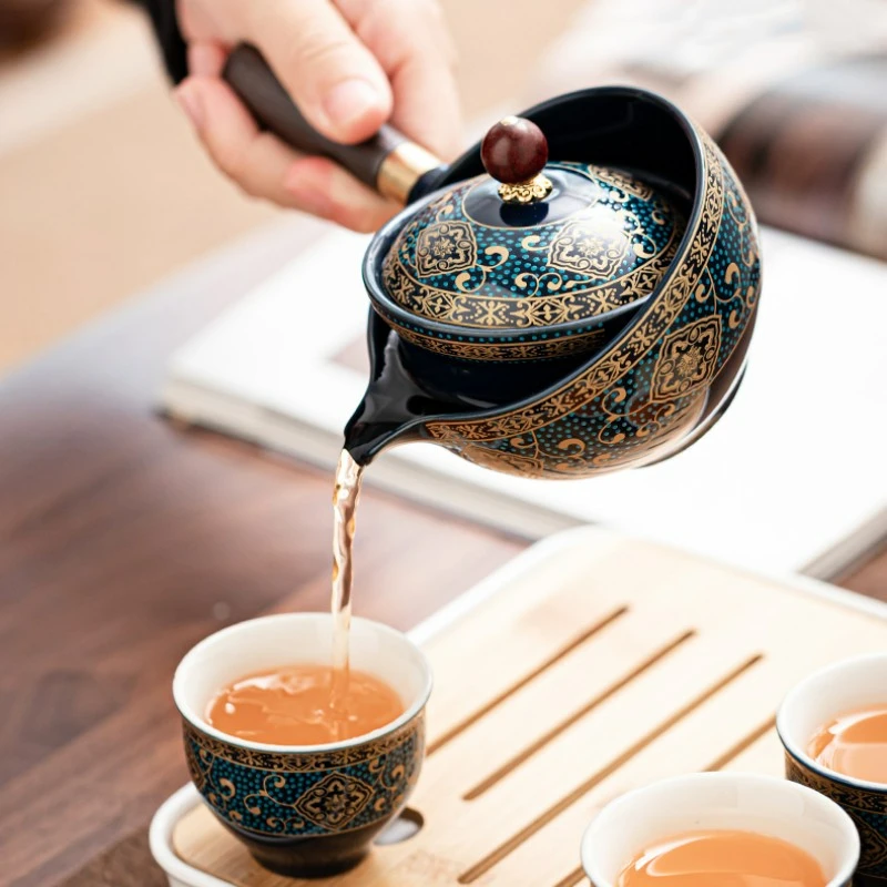 Chinese Kung Fu Tea Set Sand C - Ocarina Ceramic 评论和价格