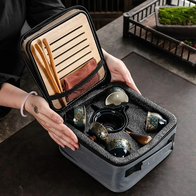 Chinese Kung Fu Tea Set Sand C - Ocarina Ceramic 评论和价格