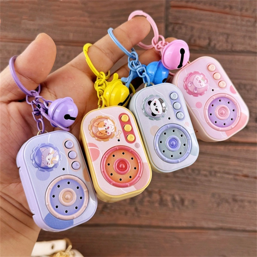 Mini Vintage Recorder Keychain - Audio Music Recorder 评论和价格