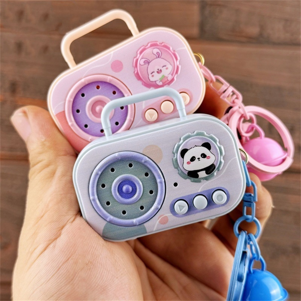 Mini Vintage Recorder Keychain - Audio Music Recorder 评论和价格