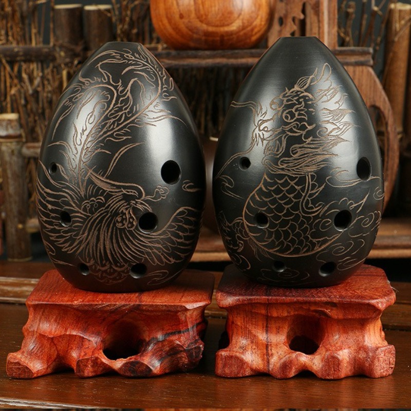 8 Holes Ocarina Black Portable - Ocarina Ceramic 评论和价格