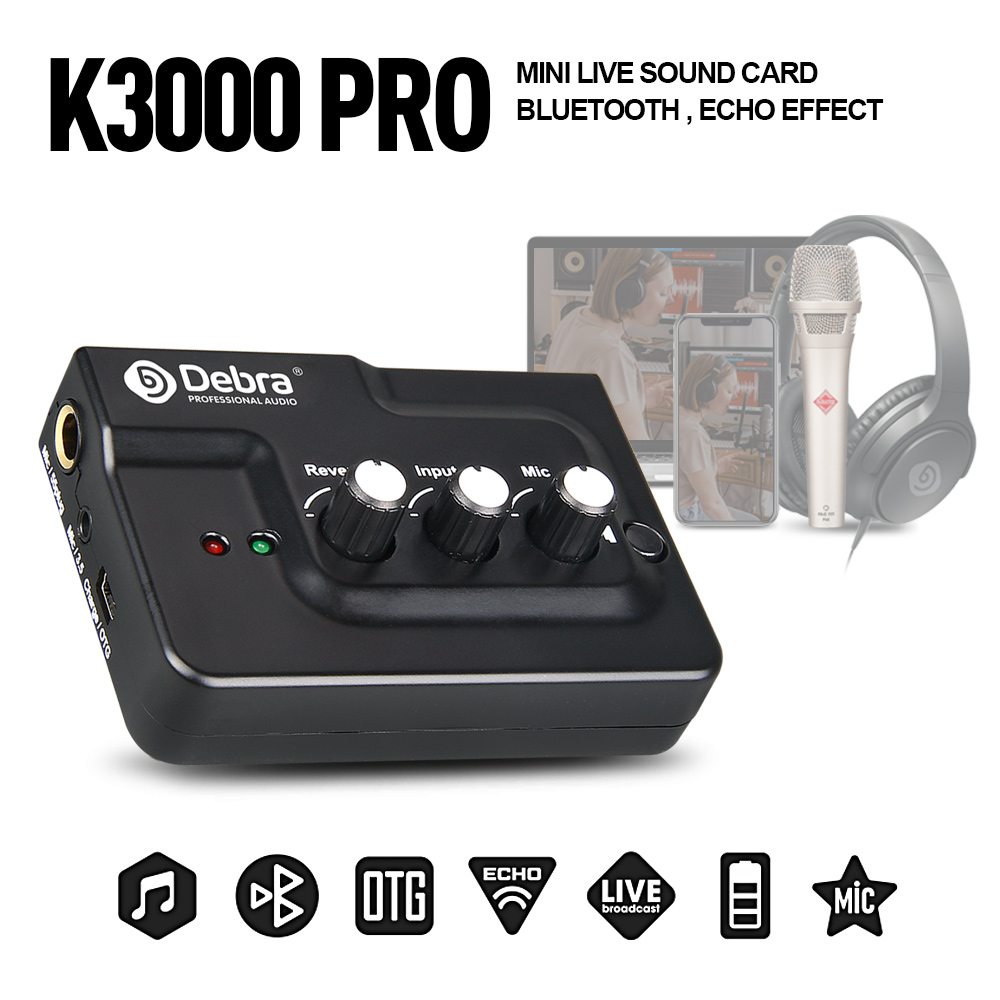 K3000 PRO Directed Sound Card  - Audio Music Recorder 评论和价格