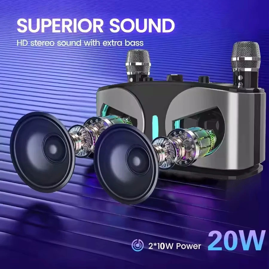 Karaoke Wireless Portable Blue - Audio Music System For Home 评论和价格
