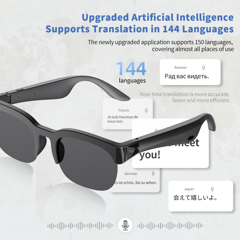 Smart AI Audio Glasses, Wirele - Audio Music To Video Ai Free 评论和价格