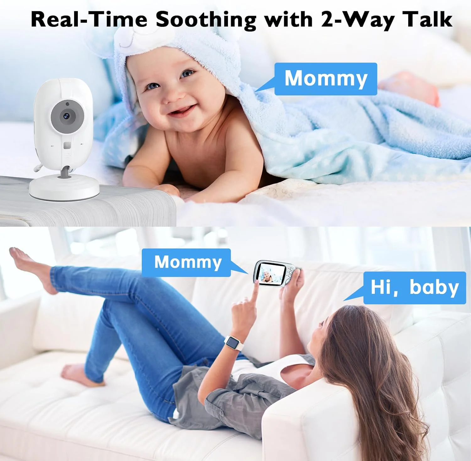 Video Baby Monitor 2.4G Mother - Audio Music Kids 评论和价格