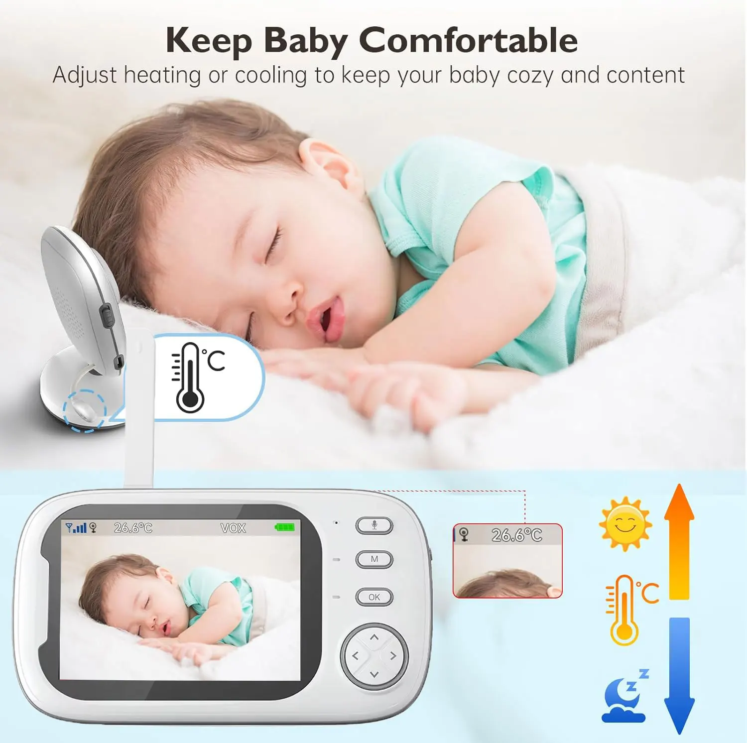 Video Baby Monitor 2.4G Mother - Audio Music Kids 评论和价格