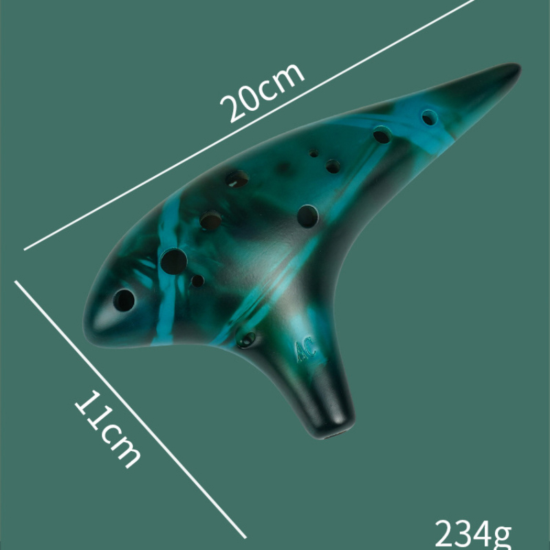 12 Hole Ceramic Ocarina Alto C - Ocarina Ceramic 评论和价格