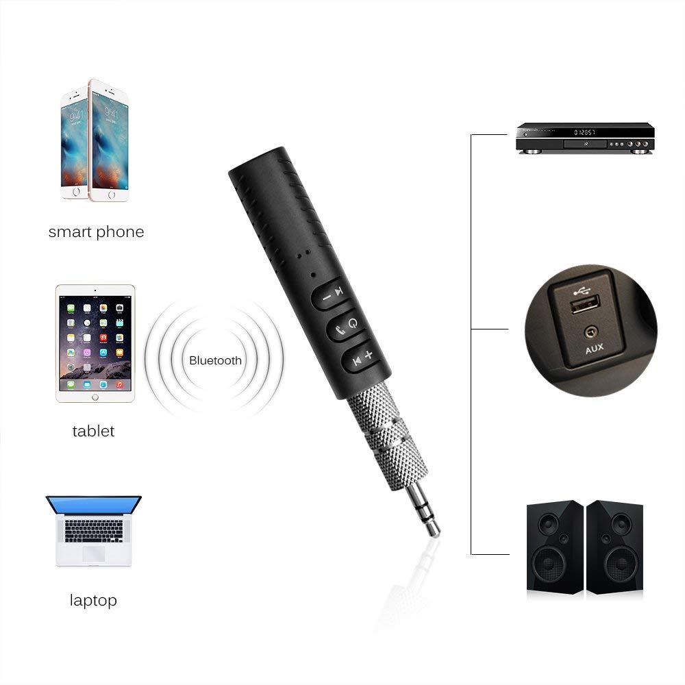 3.5mm Jack Wireless Bluetooth  - Audio Music Free Mp3 评论和价格