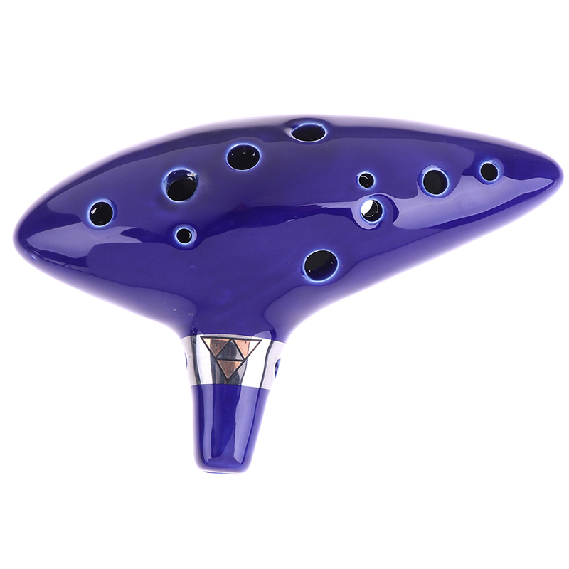 1Pc Blue Musical Instrument Oc - Ocarina Ceramic 评论和价格