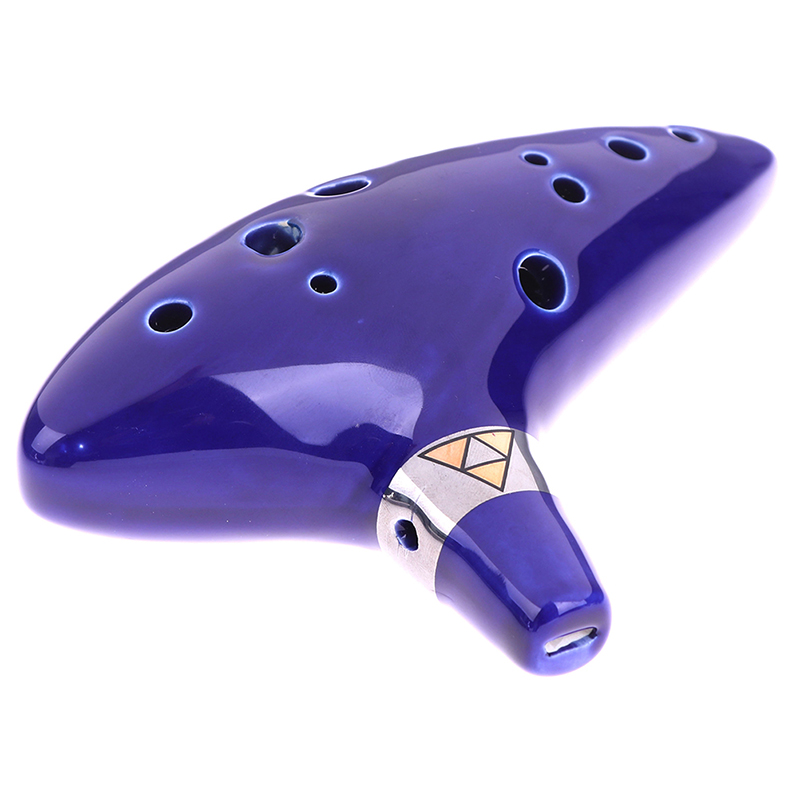 1Pc Blue Musical Instrument Oc - Ocarina Ceramic 评论和价格