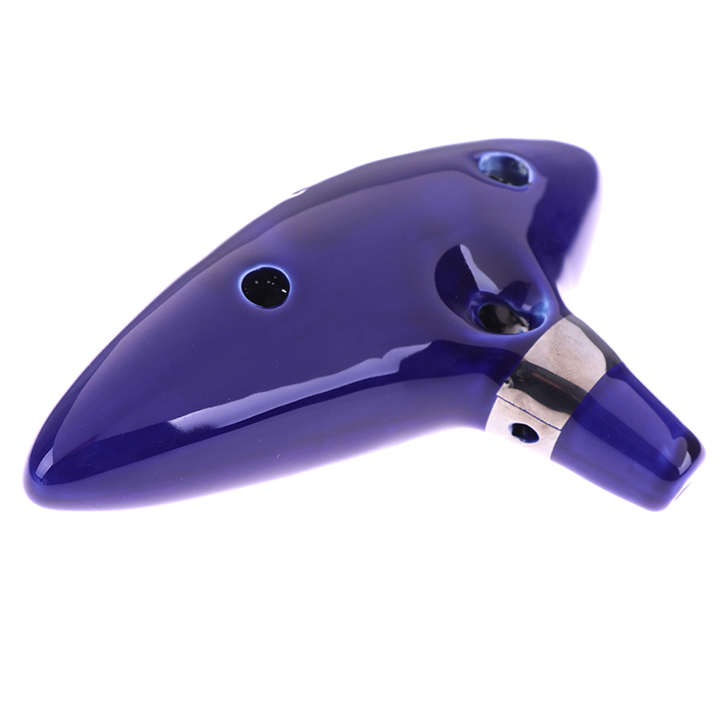 1Pc Blue Musical Instrument Oc - Ocarina Ceramic 评论和价格